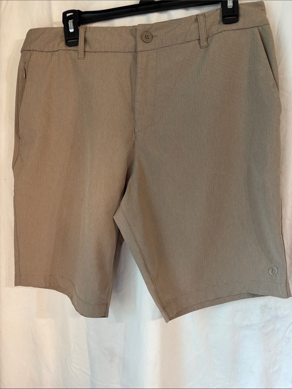 Hang Ten Men's Flat-Front Tan Shorts